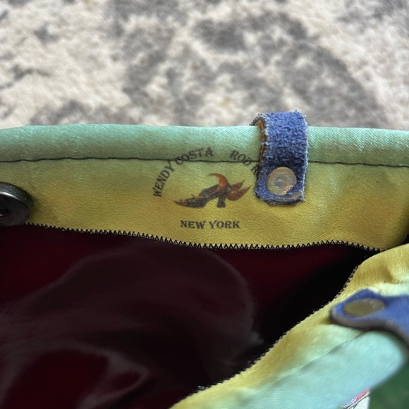 Wendy Costa Women's Bag Purse Made In New York Colorful High Heel Lucite Handle - Picture 5 of 6